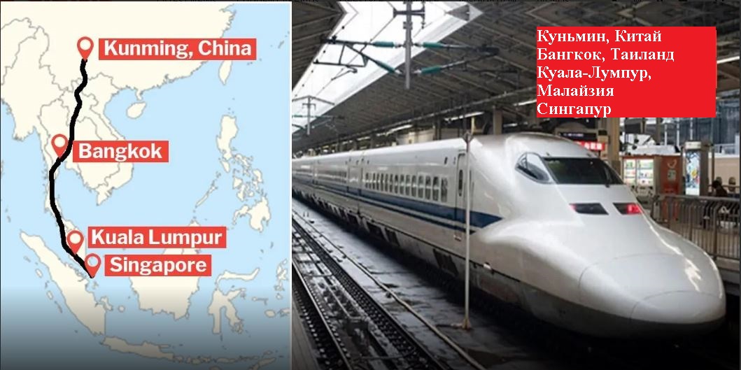Скоростная железная дорога между Китаем и Таиландом